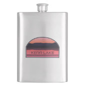 カーレイクバージニアノースカロライナ赤サンライズ フラスク (正面)