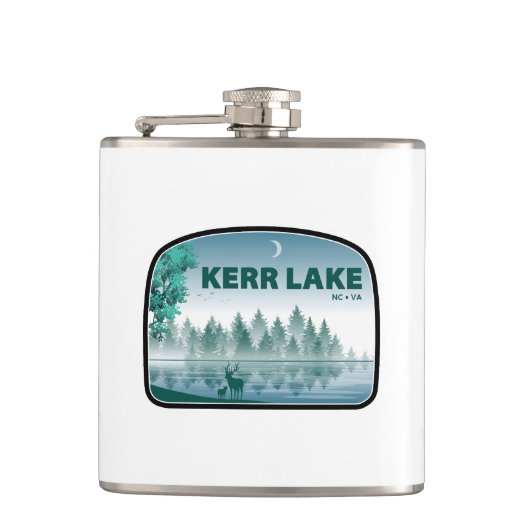 カーレイクバージニアノースカロライナ鹿 フラスク (正面)