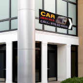 カーレンタル オーダーメイド 屋外 バナー 横断幕 (ビルの外側)