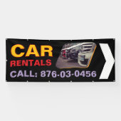 カーレンタル オーダーメイド 屋外 バナー 横断幕 (横)