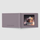 カーレーシングケーキ – 誕生日 ゲストブック (全面)