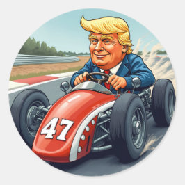 カーレーシングチャンピオンのドナルド・トランプ ラウンドシール