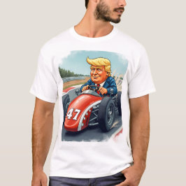 カーレーシングチャンピオンのドナルド・トランプ Tシャツ
