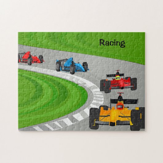 カーレーシングデザインパズル ジグソーパズル (横)