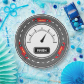 カーレーシングトラック誕生日 ペーパープレート (パーティー)