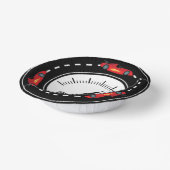 カーレーシングトラック誕生日 ペーパーボウル (傾斜あり)