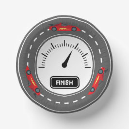 カーレーシングトラック誕生日 ペーパーボウル