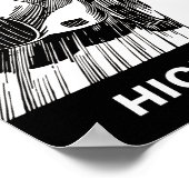 カーレーシングヒコリーカロライナヴィンテージモータースポーツ ポスター (角)