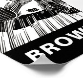 カーレーシングブラウンズバーグインディアナヴィンテージモータースポーツ ポスター (角)