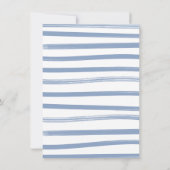 カーレーシング少年の物干しバビシャワー 招待状 (裏面)