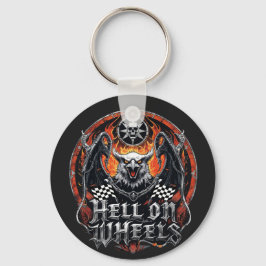 カーレーシング市松模様にフラッグモータースポーツアクセサリー キーホルダー