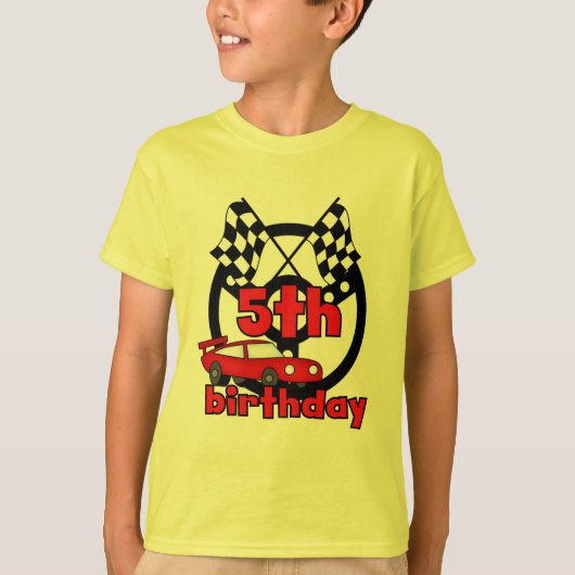 カーレーシング5誕生日Tシャツとギフト Tシャツ (正面)