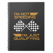 カーレースのギフトの促進の修飾のレーサー ノートブック (正面)