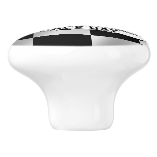 カーレースの自動男の子部屋のドレッサーの引出しのノブの引き セラミックノブ (側面)