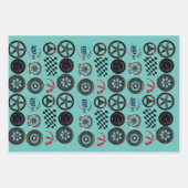 カーレースやモータースポーツ愛好家のために ラッピングペーパーシート (正面2)