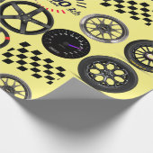 カーレースやモータースポーツ愛好家のために ラッピングペーパー (角)