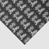 カーレーススポーツテーマイン白黒 薄葉紙 (詳細)