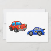 カーレースパーティの招待状 招待状 (裏面)