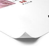 カーレースベビー1stバースデーマイルストーンサイン ポスター (角)