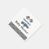 カーレースボーイ赤ちゃんシャワーパーティー スタンダードカクテルナプキン (角)