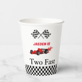 カーレース少年2nd誕生日パーティー 紙コップ (裏面)