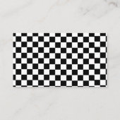 カーレース赤ちゃんシャワー予約リクエスト エンクロージャーカード (裏面)