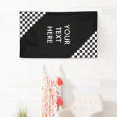 カーレース/チェスパターン + あなたのbackgr。 及びアイディア 横断幕 (インサイチュ)