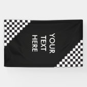 カーレース/チェスパターン + あなたのbackgr。 及びアイディア 横断幕 (横)