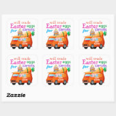 カーロカラフルットのバニーバスのためのイースターエッグを交換 スクエアシール (シート)