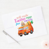 カーロカラフルットのバニーバスのためのイースターエッグを交換 スクエアシール (封筒)