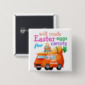 カーロカラフルットのバニーバスのためのイースターエッグを交換 缶バッジ (正面&裏面)