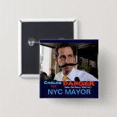 カーロス(別名アンソニーのウィーナー)の危険 缶バッジ (正面&裏面)