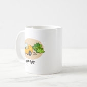 カーロッドおもしろいニンジン コーヒーマグカップ (正面左)