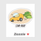 カーロッドおもしろいニンジン シール (シート)