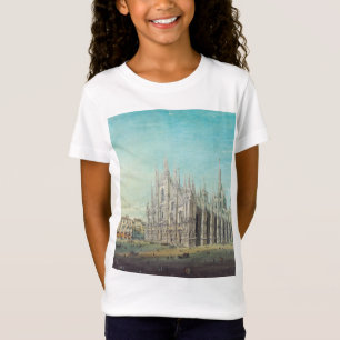 カーロ・ボッソリによるミラノのドゥオーモ広場 1850年代 アート Tシャツ
