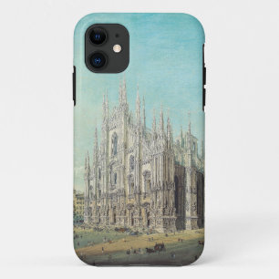カーロ・ボッソリによるミラノ ドゥオーモ広場 1850年代 アート iPhone 11 ケース