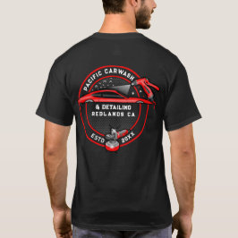 カーワッシュのスタッフTシャツの背面デザインのみカスタマイズ Tシャツ