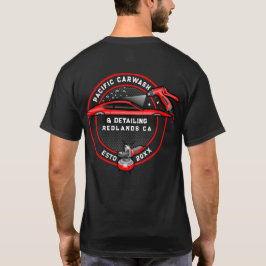 カーワッシュ+ディテーラーTシャツの表と裏のデザインをカスタマイズ Tシャツ