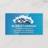 カーワッシュ | 自動車クリーナー 名刺 (正面)