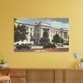 カーンカウンティコートハウスのビュー キャンバスプリント (インサイチュ (リビング))