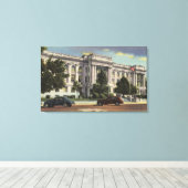 カーンカウンティコートハウスのビュー キャンバスプリント (インサイチュ (ウッドフロア))