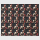 カーンテリアウィズサンタクロースフェスティバルクリスマス ラッピングペーパー (フラット)