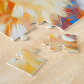 カーンテリアウィートンドックアクリルプリントドッグ恋人 ジグソーパズル (側面)