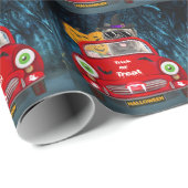 カーンテリアドライビングカーホラーハロウィーン ラッピングペーパー (ロールコーナー)