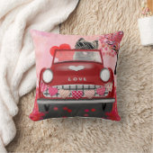 カーンテリアー車ハートバレンタイン クッション (ブランケット)