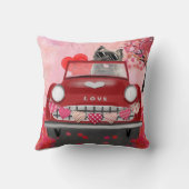 カーンテリアー車ハートバレンタイン クッション (裏面)