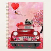 カーンテリアー車ハートバレンタイン プランナー手帳 (正面)