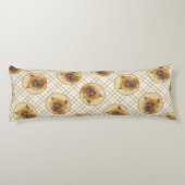 カーンテリア絵を描ーのかわいいオリジナルペットドッグアート ボディピロー (裏面)