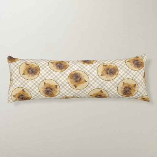 カーンテリア絵を描ーのかわいいオリジナルペットドッグアート ボディピロー (裏面)