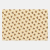 カーンテリア絵を描ーのかわいいオリジナルペットドッグアート ラッピングペーパーシート (正面)